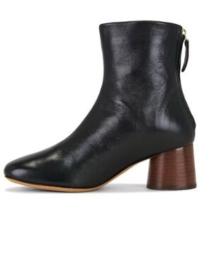 Mansur Gavriel Glove Boots Black Lambskin Leather SZ 7